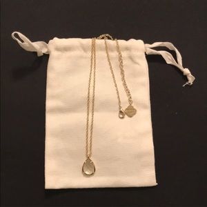 Kendra scott clear stone necklace. 18 inch chain